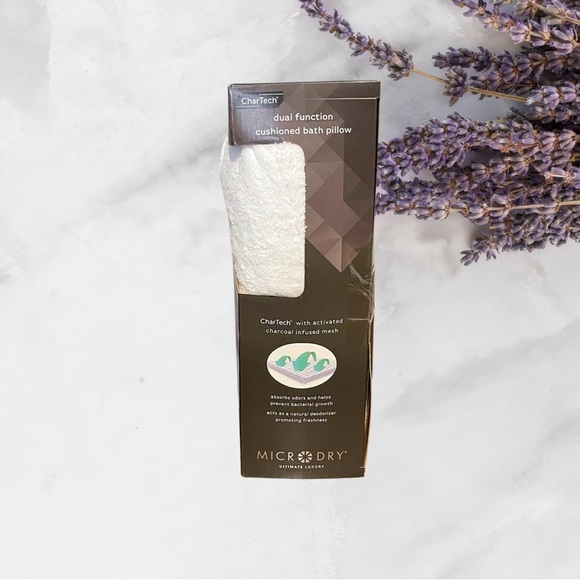 Micro Dry Ultimate Luxury Dual Function Cushioned Bath Pillow - Picture 4 of 7